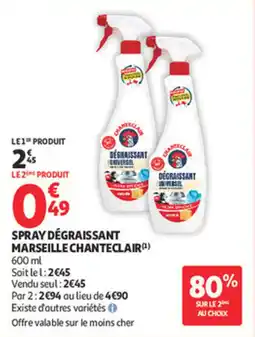 Auchan Supermarché Spray dégraissant marseille chanteclair offre