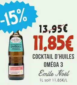 Naturalia Emile nöel cocktail d'huiles oméga 3 offre