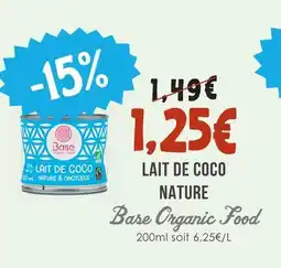 Naturalia Lait de coco nature offre