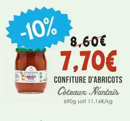 Naturalia Coteaux nantais confiture d'abricots offre