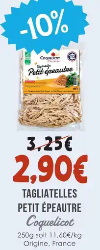 Naturalia Tagliatelles petit épeautre offre