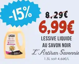 Naturalia Lessive liquide au savon noir offre