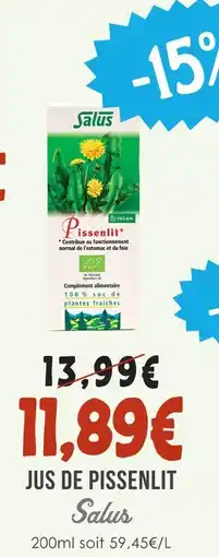 Naturalia Salus jus de pissenlit offre