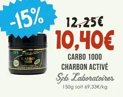 Naturalia Sfb laboratoires carbo 1000 charbon activé offre