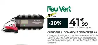 Feu Vert Feu vert chargeur automatique de batterie 6a offre