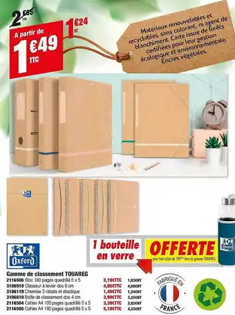 Plein ciel Gamme De Classement Touareg offre