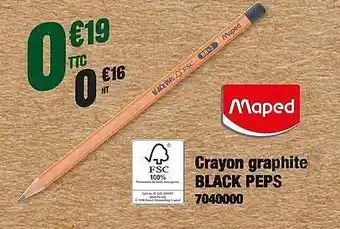 Crayon Graphite Black Peps Maped