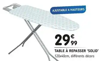Imaginea Table à repasser ‘solid’ offre