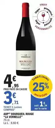 E.Leclerc E.leclerc - aop bourgueil rouge offre