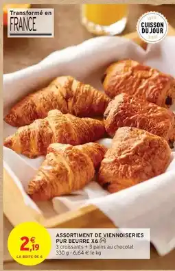 Intermarché Express Assortiment de viennoiseries pur beurre x6% offre