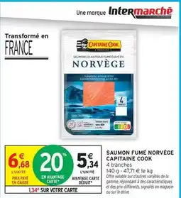 Intermarché Express Cook - saumon fumé norvège offre