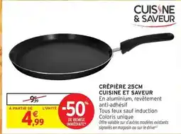 Intermarché Express Tous - crêpière 25cm cuisine et saveur offre