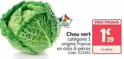 Promocash Promo - chou vert offre