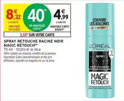 Intermarché Express L'oréal - spray retouch racing noir magic retouch offre