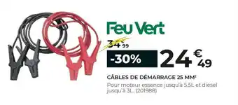 Feu Vert Feu vert câbles de démarrage 25 mm2 offre