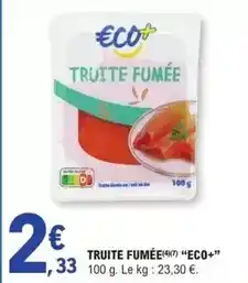 E.Leclerc Truite fumée offre