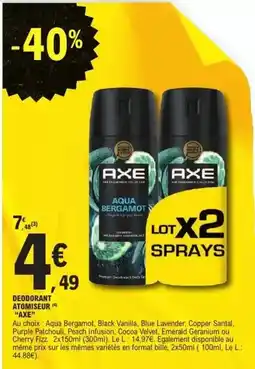 E.Leclerc Axe - deodorant atomiseur offre