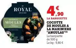 Super U Royal - cocotte de moules a la mariniere angulas offre