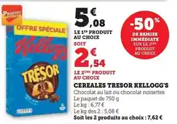 Hyper U Kellogg's - cereales tresor offre