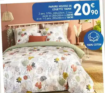 L'incroyable Parure housse de couette ‘hama’ offre