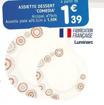 Luminarc assiette dessert ‘comedia’