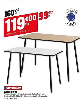 Plein ciel Bureau Hopm offre