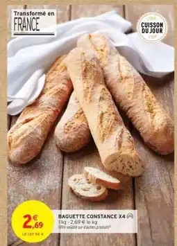 Intermarché BAGUETTE CONSTANCE X4 offre