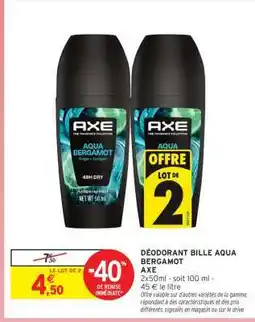 Intermarché DÉODORANT BILLE AQUA BERGAMOT offre