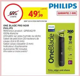 Intermarché ONE BLADE PRO NOIR PHILIPS offre
