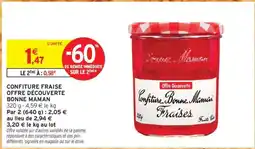 Intermarché CONFITURE FRAISE OFFRE DÉCOUVERTE BONNE MAMAN offre