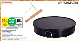 Intermarché CRÊPIÈRE RONDE 30 CM ARTHUR MARTIN offre