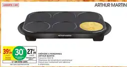 Intermarché CRÊPIÈRE 6 PERSONNES ARTHUR MARTIN offre