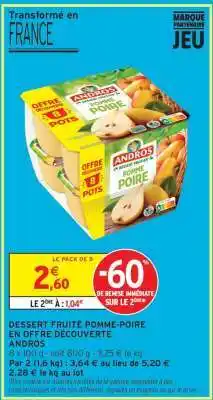 Intermarché DESSERT FRUITÉ POMME-POIRE offre