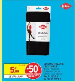 Intermarché LEGGING POLAIRE LEE COOPER offre