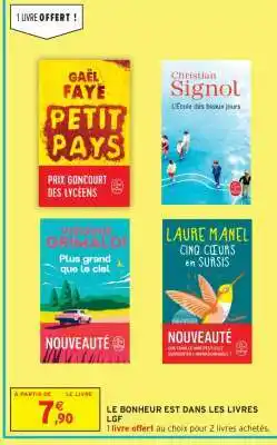 Intermarché LE BONHEUR EST DANS LES LIVRES LGF offre