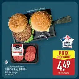 ALDI 4 Hachés au Bœuf offre