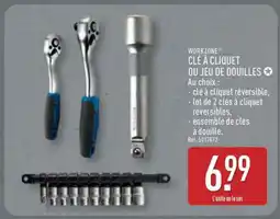 ALDI WORKZONE CLÉ À CLIQUET OU JEU DE DOUILLES offre