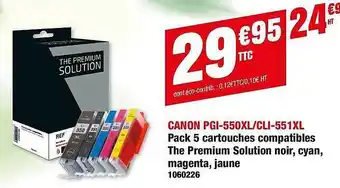 Plein ciel Canon Pgi-550xl-cli-551xl offre