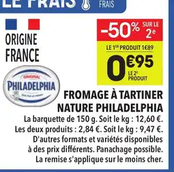 Supeco PÈRE DODU Fromage à tartiner nature offre
