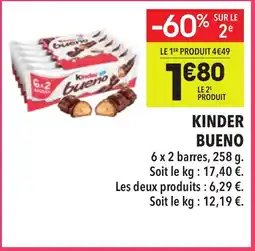 Supeco KINDER Bueno offre
