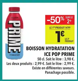Supeco PRIME Boisson hydratation ice pop offre