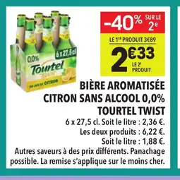 Supeco TOURTEL TWIST Bière aromatisée citron sans alcool 0,0% offre