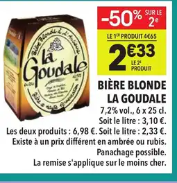 Supeco LA GOUDALE Bière blonde offre