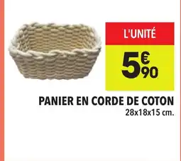 Supeco Panier en corde de coton offre
