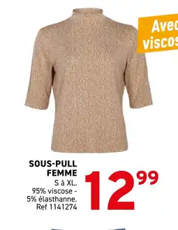 Trafic Sous-pull femme offre