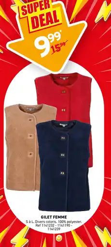 Trafic Gilet femme offre