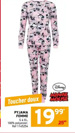 Trafic MINNIE MOUSE Pyjama femme offre