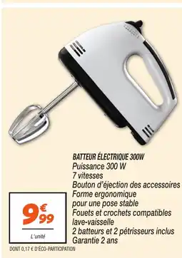 Netto Batteur électrique 300w offre