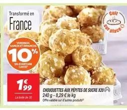 Netto Chouquettes aux pépites de sucre x20 offre