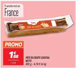 Netto NETTO Pâté en croûte cocktail offre